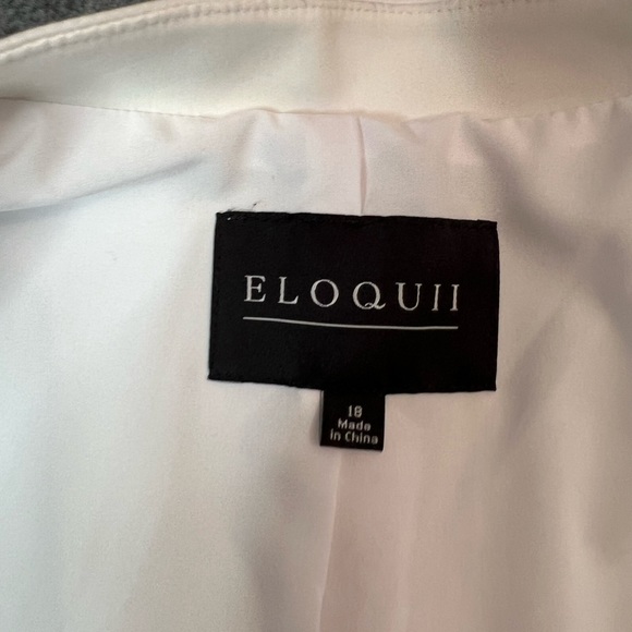 NWT Eloquii White Single Button Blazer - Picture 6 of 8